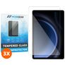 Mobigear Samsung Galaxy Tab S9 FE Cristal templado Protector de pantalla - Compatible con fundas (pack de 3)