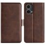 Mobigear Slim Magnet Motorola Moto G85 Pungetui med Seddelrum - Brun
