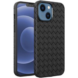 Mobigear Woven iPhone 14 Plus Elastyczne TPU Etui plecki - Czarny