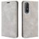 Mobigear Retro Slim OPPO Reno 3 Pro Cover a libro portafoglio - Grigio