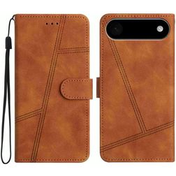 Mobigear Stitch iPhone Air Etui z klapką typu portfel - Brązowy
