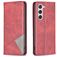 Mobigear Rhombus Slim Samsung Galaxy S23 Wallet case - Red