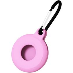 Mobigear Circle Key Apple AirTag Fodral Flexibel TPU Nyckelring - Rosa