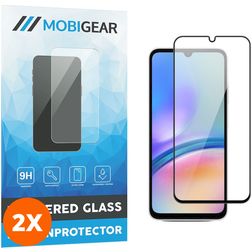 Mobigear Premium Samsung Galaxy A05s Härdat glas Skärmskydd - Skalvänligt - Svart (2-pack)