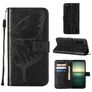 Mobigear Butterfly Sony Xperia 1 IV Wallet case - Black