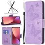 Mobigear Butterfly Xiaomi 12X Wallet case - Purple