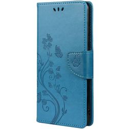 Mobigear Flowers Samsung Galaxy A53 Funda tipo libro Cartera - Azul