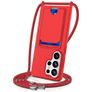 Mobigear Lanyard Card Samsung Galaxy S26 Ultra Silikon Kryt se šňůrkou s kapsou na karty - Červená