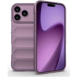 Mobigear Bumpy iPhone 18 Pro Max TPU flexível Capa traseira - Roxo