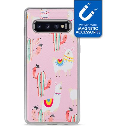 My Style Magneta Samsung Galaxy S10 TPU flessibile Back cover - Pink Alpaca