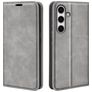 Mobigear Retro Slim Samsung Galaxy S24 FE Funda tipo libro Cartera - Gris