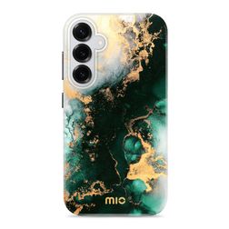 MIO Samsung Galaxy S25 Plus MagSafe Funda Plástico rígido Carcasa - Green Marble