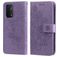 Mobigear Flowers OPPO A74 5G Plånboksfodral med sedelfack - Lila