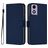 Mobigear Urban Wallet Motorola Moto E14 Cover a libro portafoglio - Blu navy