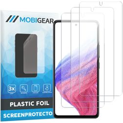 Mobigear Samsung Galaxy A53 Protector de pantalla Film - Compatible con fundas (pack de 3)