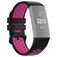 Mobigear Sport Plus Buckle Silikon Fitbit Charge 3 Armband Spänne - Svart / Röd