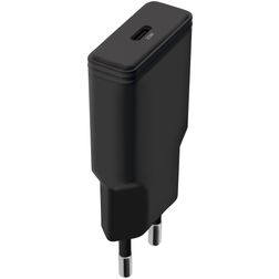 Mobiparts Flat Single USB-C Caricabatterie USB-C Power Delivery 20W - Nero