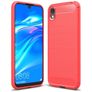 Mobigear Brushed Slim HONOR 8S Flexible TPU Back cover - Red