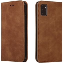 Mobigear Retro Slim Samsung Galaxy S20 Plus Knížkové pouzdro Peněženka - Hnědá