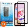 Mobigear Premium LG K51s Härdat glas Skärmskydd - Skalvänligt - Svart (3-pack)