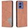 Mobigear Rhombus Slim Motorola Moto G85 Pungetui - Brun