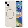 Mobiparts Slim Line iPhone 15 MagSafe Funda Plástico rígido Carcasa - Off White