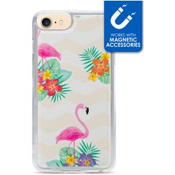 My Style Magneta iPhone 6s Plus TPU flexible Carcasa - Flamingo