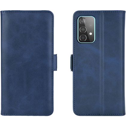 Mobigear Slim Magnet Samsung Galaxy A52 Lompakkokotelo + Setelitasku - Tummansininen