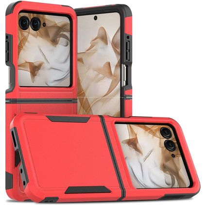 Mobigear Heavy Armor Motorola Razr 50 Hard Case Back cover Shockproof - Red