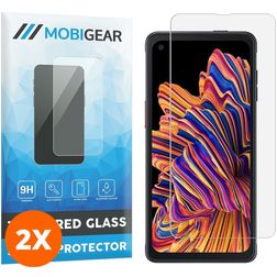 Mobigear Samsung Galaxy Xcover Pro Vidro temperado Película de ecrã - Compatível com capas (Pack de 2)