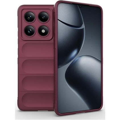 Mobigear Bumpy Xiaomi 14T Pro TPU flessibile Back cover - Rosso