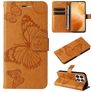 Mobigear Butterfly Xiaomi 14T Pro Knížkové pouzdro Peněženka - Koňaková