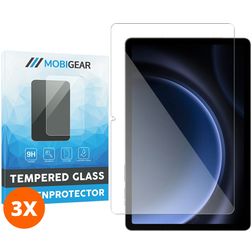 Mobigear Samsung Galaxy Tab S9 FE Vidro temperado Película de ecrã - Compatível com capas (Pack de 3)