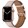 Mobigear Milano Kožený řemínek Apple Watch Řemínek Přezka - 49/46/45/44 mm - Růžově zlatá
