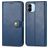 Mobigear Snap Button Xiaomi Redmi A1 4G Wallet case - Blue