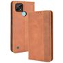 Mobigear Sensation Realme C21 Cover a libro portafoglio - Cognac