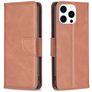 Mobigear Excellent iPhone 16 Pro Funda tipo libro Cartera - Marrón