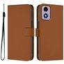 Mobigear Urban Wallet Motorola Moto G04 Lompakkokotelo + Setelitasku - Ruskea