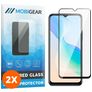 Mobigear Premium Vivo Y33s Vidro temperado Película de ecrã - Compatível com capas - Preto (Pack de 2)