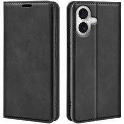 Mobigear Retro Slim iPhone 17 Pungetui med Seddelrum - Sort