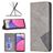 Mobigear Rhombus Slim Samsung Galaxy A33 Lompakkokotelo - Harmaa