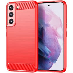 Mobigear Brushed Slim Samsung Galaxy S23 Ultra TPU flexible Carcasa - Rojo