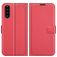 Mobigear Classic Sony Xperia 10 III Lompakkokotelo + Setelitasku - Punainen