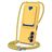 Mobigear Lanyard Card Samsung Galaxy S24 FE Silicone Cover con cordino e portacarte - Giallo
