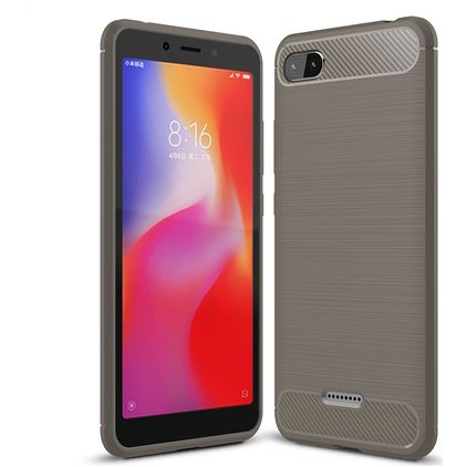 Mobigear Brushed Slim Xiaomi Redmi 6A Flexible TPU Back cover - Grey