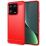 Mobigear Brushed Slim Xiaomi 13 Pro TPU flessibile Back cover - Rosso