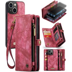 CaseMe 008 iPhone 13 Case Detachable 2-in-1 Wallet Case Wallet - Red