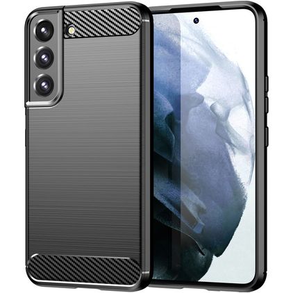 Mobigear Brushed Slim Samsung Galaxy S23 Joustava TPU Suojakuori - Musta