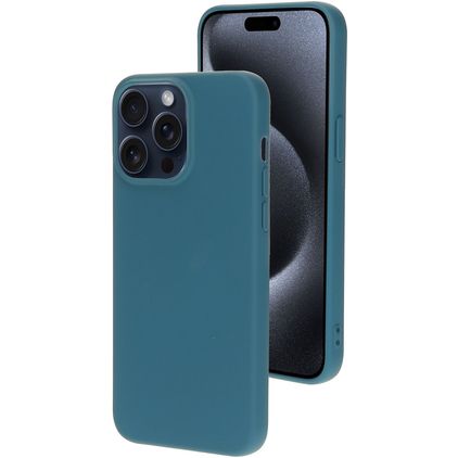 Mobiparts iPhone 15 Pro Max Silicone Capa traseira - Blueberry Blue