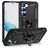Mobigear Armor Ring Samsung Galaxy S23 Hard Case Back cover Shockproof with Ring Holder - Black